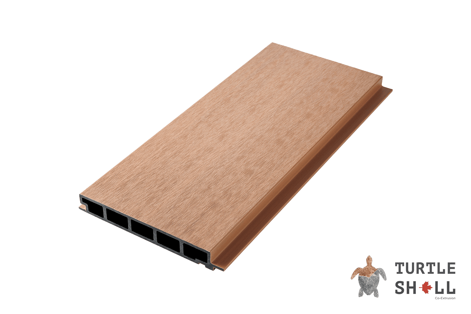 Фасадная (стеновая) реечная панель из дпк Middle Lines, Siberian Pine, Co-Extrusion