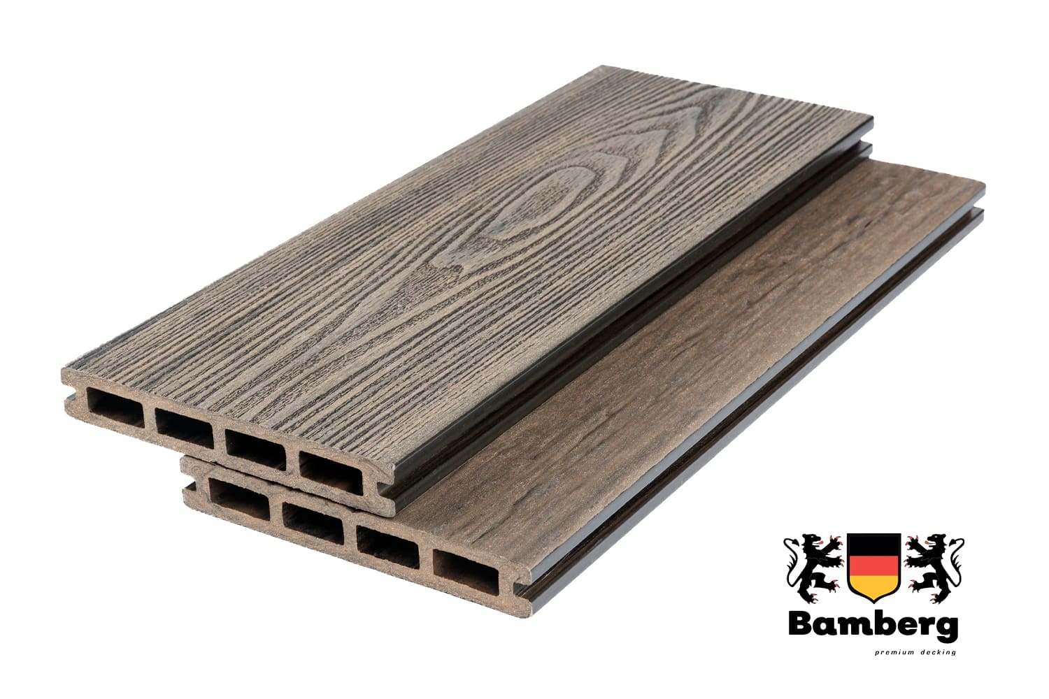Террасная доска Bamberg Square 3D Natural, Lebanese Cedar — Black Deck
