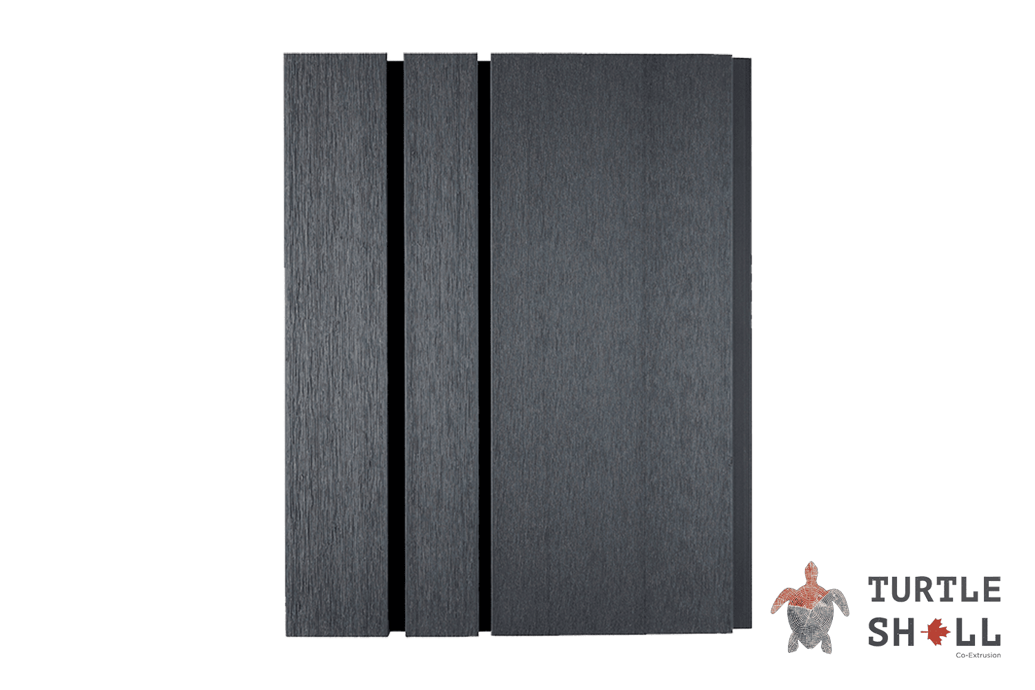 Реечная панель ДПК Turtle Shell Double Lines, Norwegian Ironwood