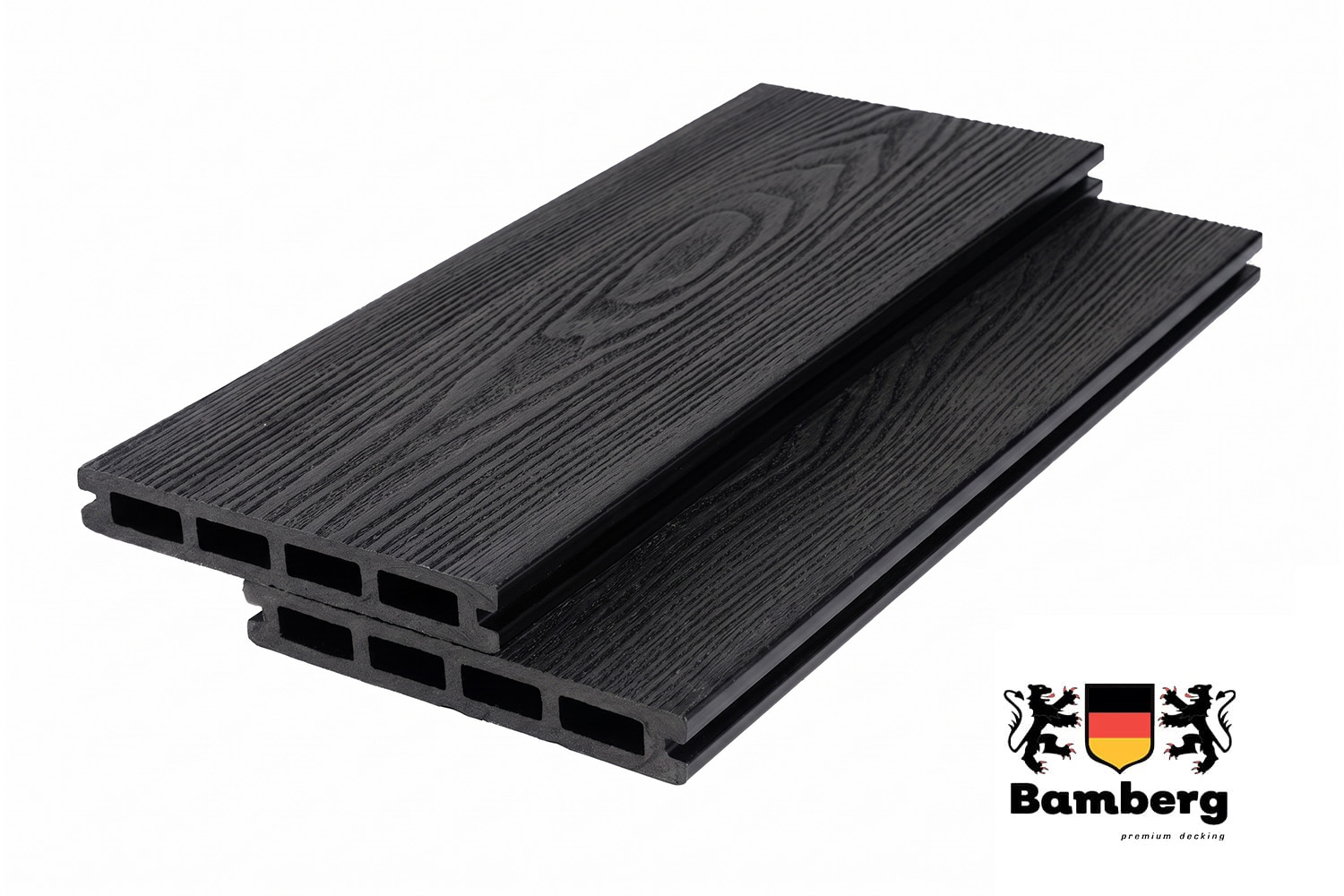 Террасная доска Bamberg Square 3D Natural, Ceylon Ebony (Цейлонский Эбен) — Black Deck