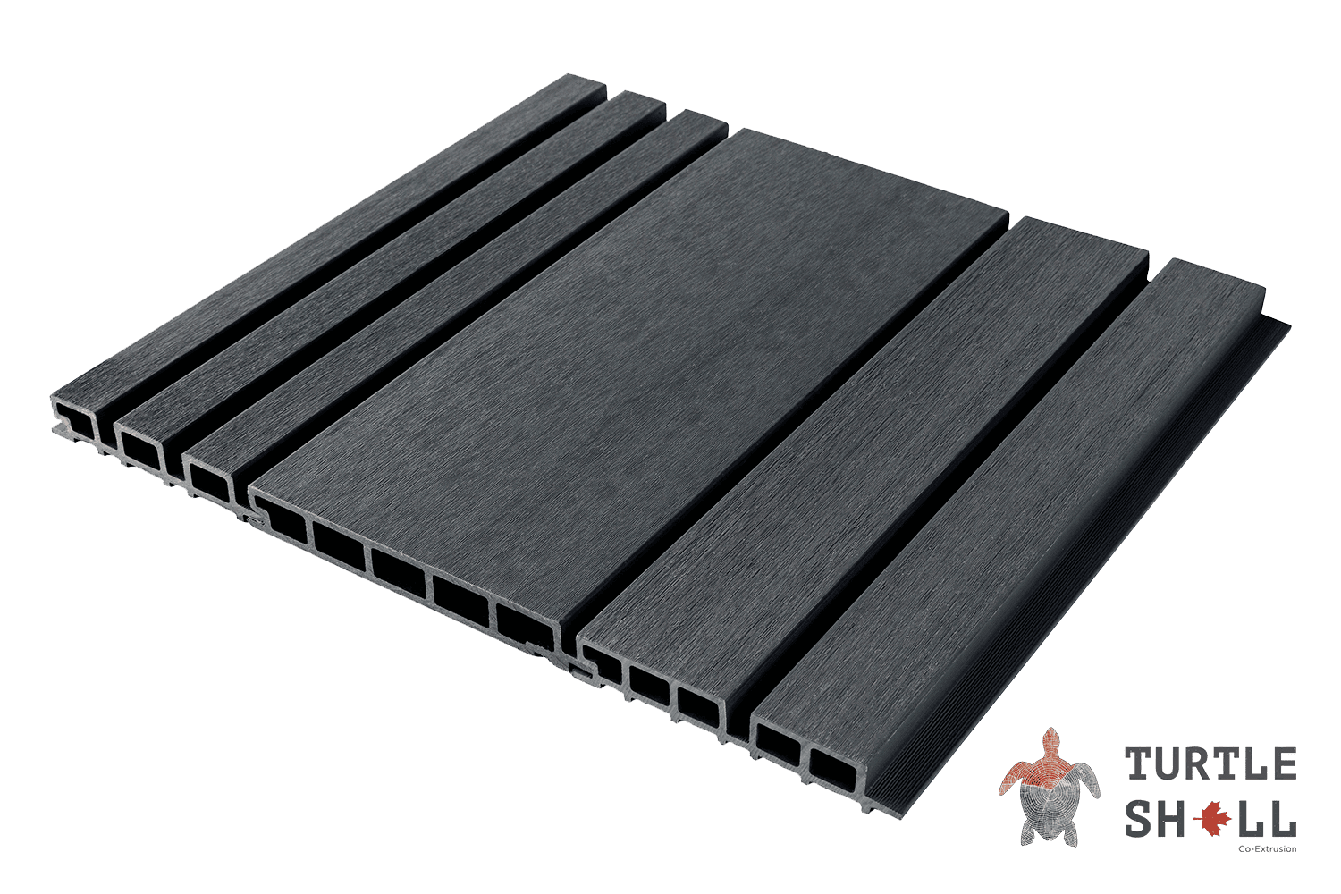 Реечная панель ДПК Turtle Shell Double Lines, Norwegian Ironwood