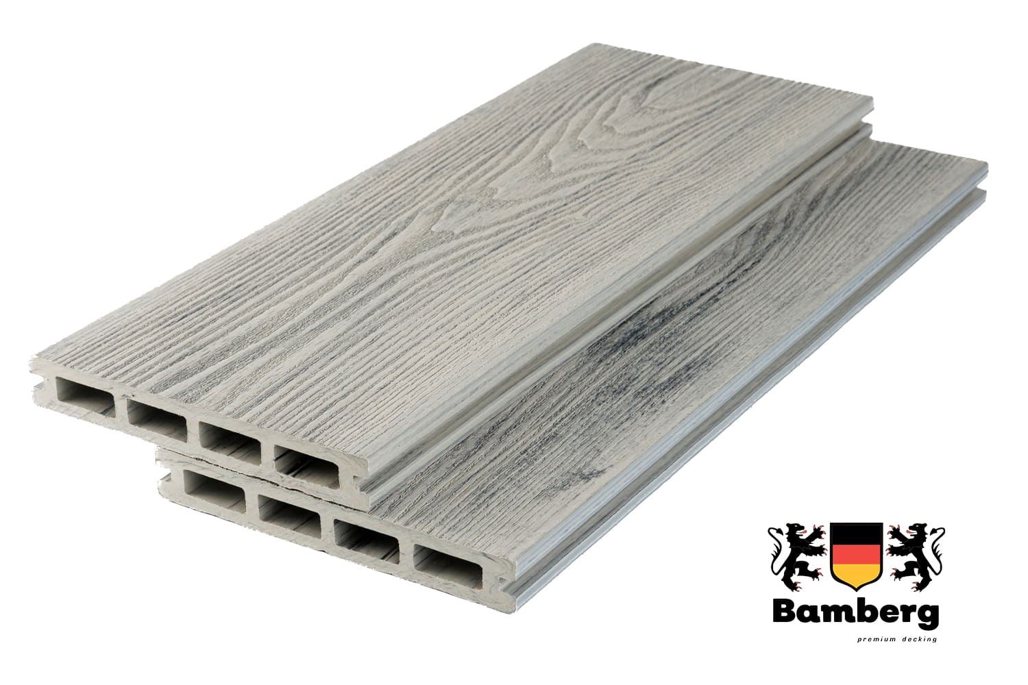 Террасная доска Bamberg Square 3D Natural, Karelian Birch — Black Deck