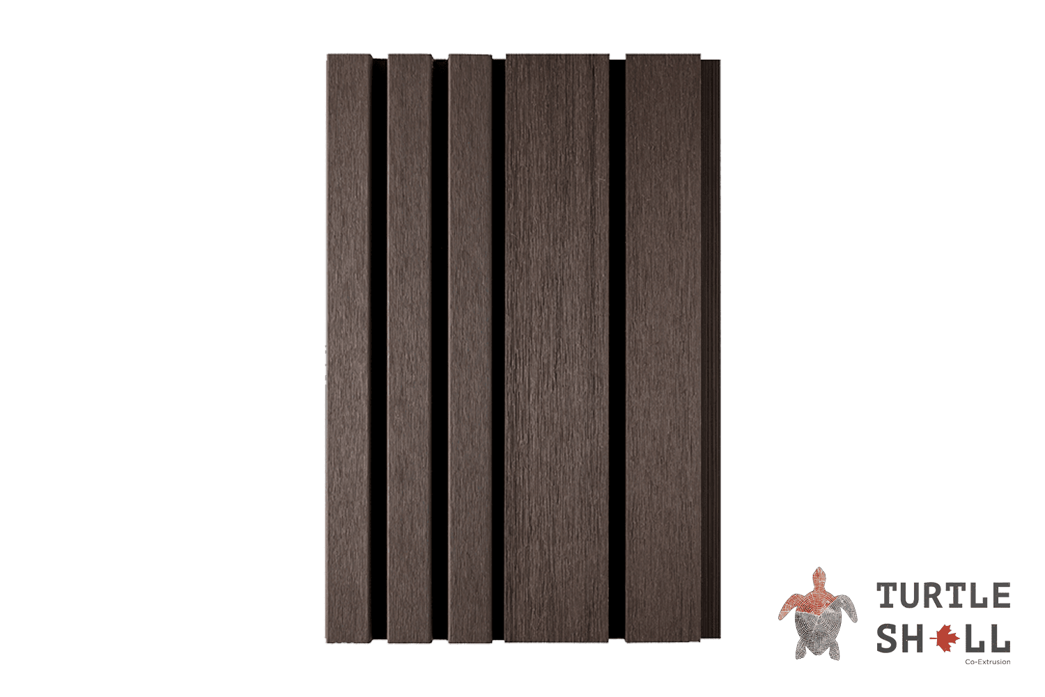 Реечная панель ДПК Turtle Shell Double Lines, Texas Hickory