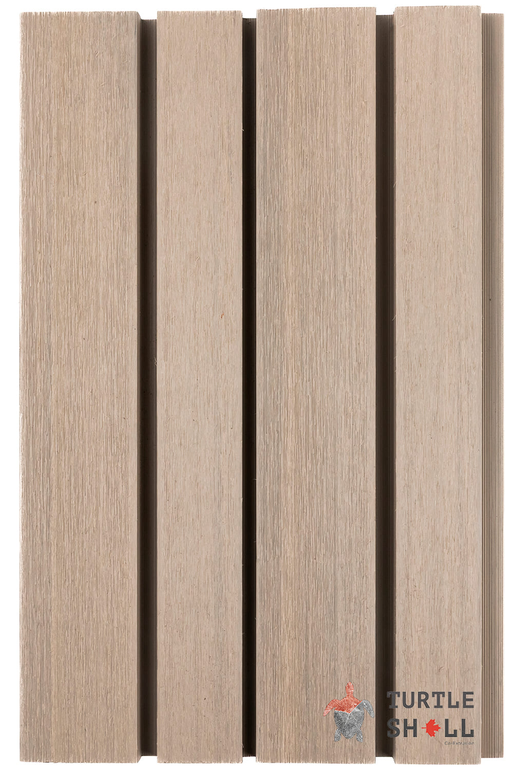 Реечная панель ДПК Turtle Shell Double Lines, Canadian Maple