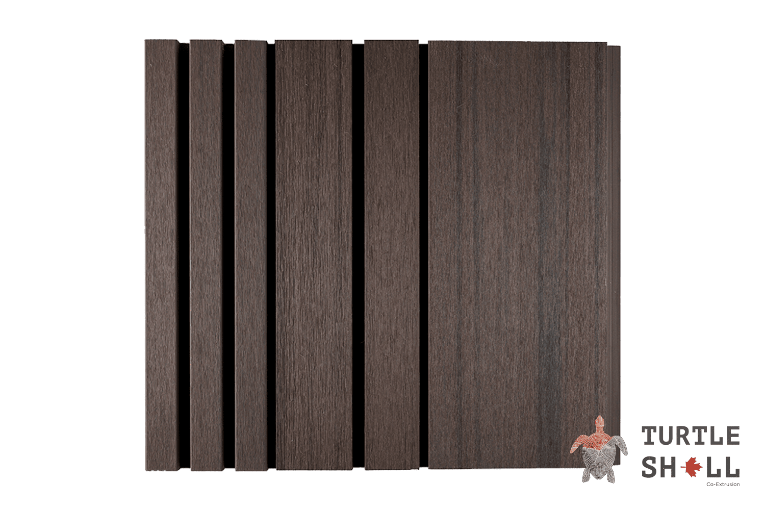 Реечная панель ДПК Turtle Shell Double Lines, Texas Hickory