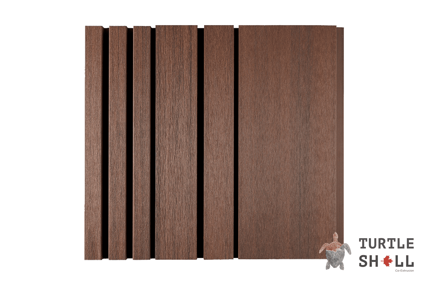 Фасадная (стеновая) реечная панель из дпк Wall Panels Mono Lines, Australian Palisander, Co-Extrusion