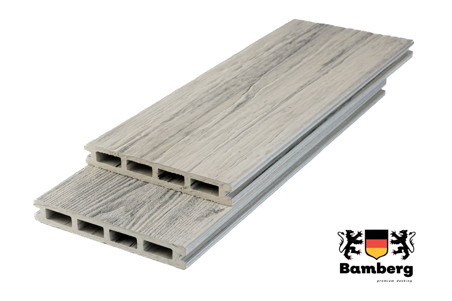 Террасная доска Bamberg SquareFossiled, Karelian Birch (Окаменелое дерево)  — Black Deck