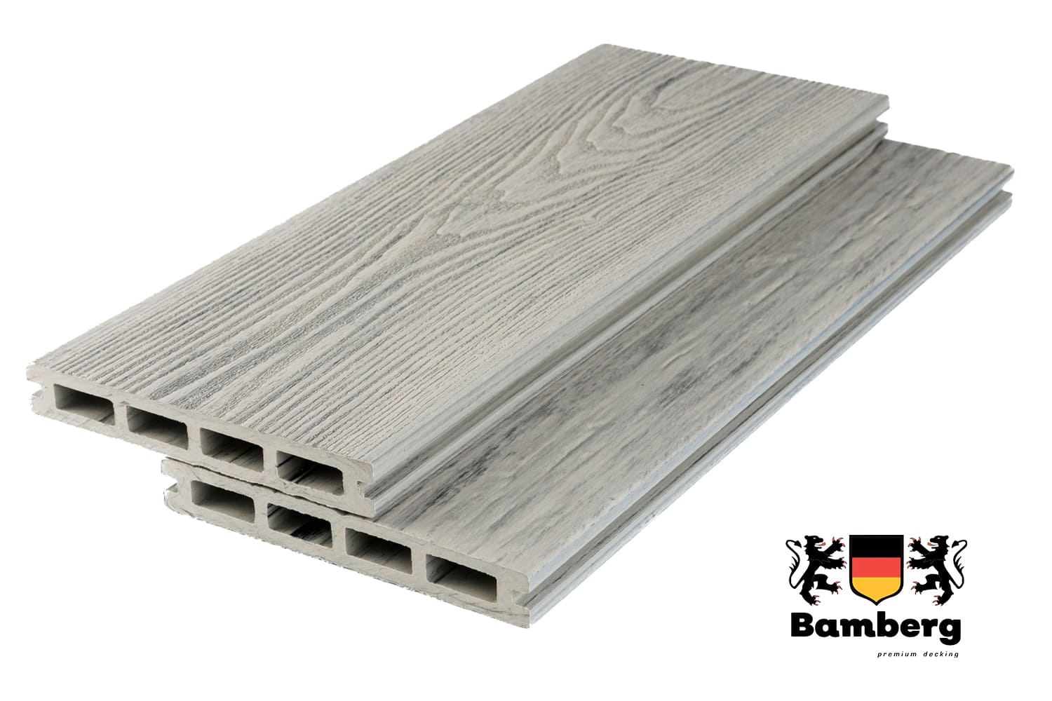 Террасная доска Bamberg Square 3D Natural, Karelian Birch — Black Deck