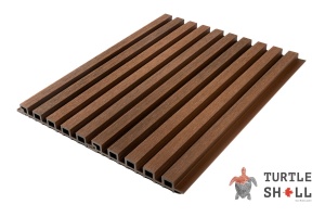 Реечная панель ДПК Narrow Lines, Australian Palisander (коричневая)
