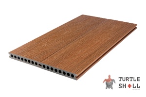 Террасная доска из ДПК Turtle Shell Round Thai Teak, Co-Extrusion (Dual)