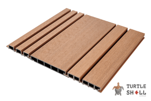 Реечная панель ДПК Turtle Shell Double Lines, Siberian Pine 